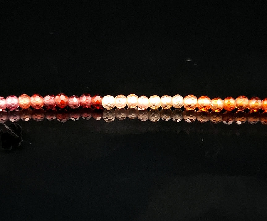 Sapphire, Tundra 2mm Faceted Necklace