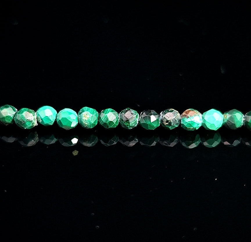 Malachite 2.5cm Faceted Necklace