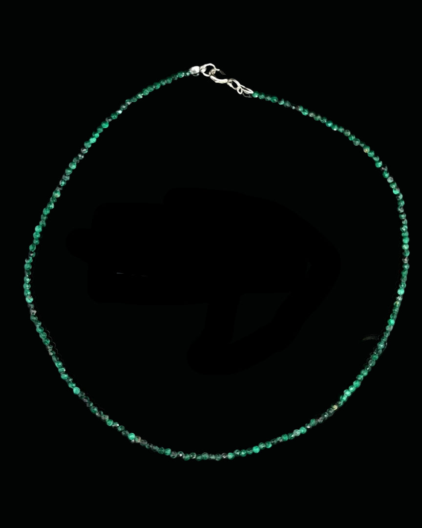 Malachite 2.5cm Faceted Necklace