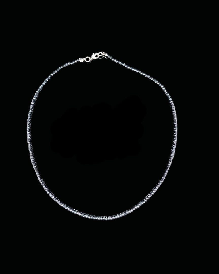 Sapphire, Blue 2.5mm Faceted Necklace