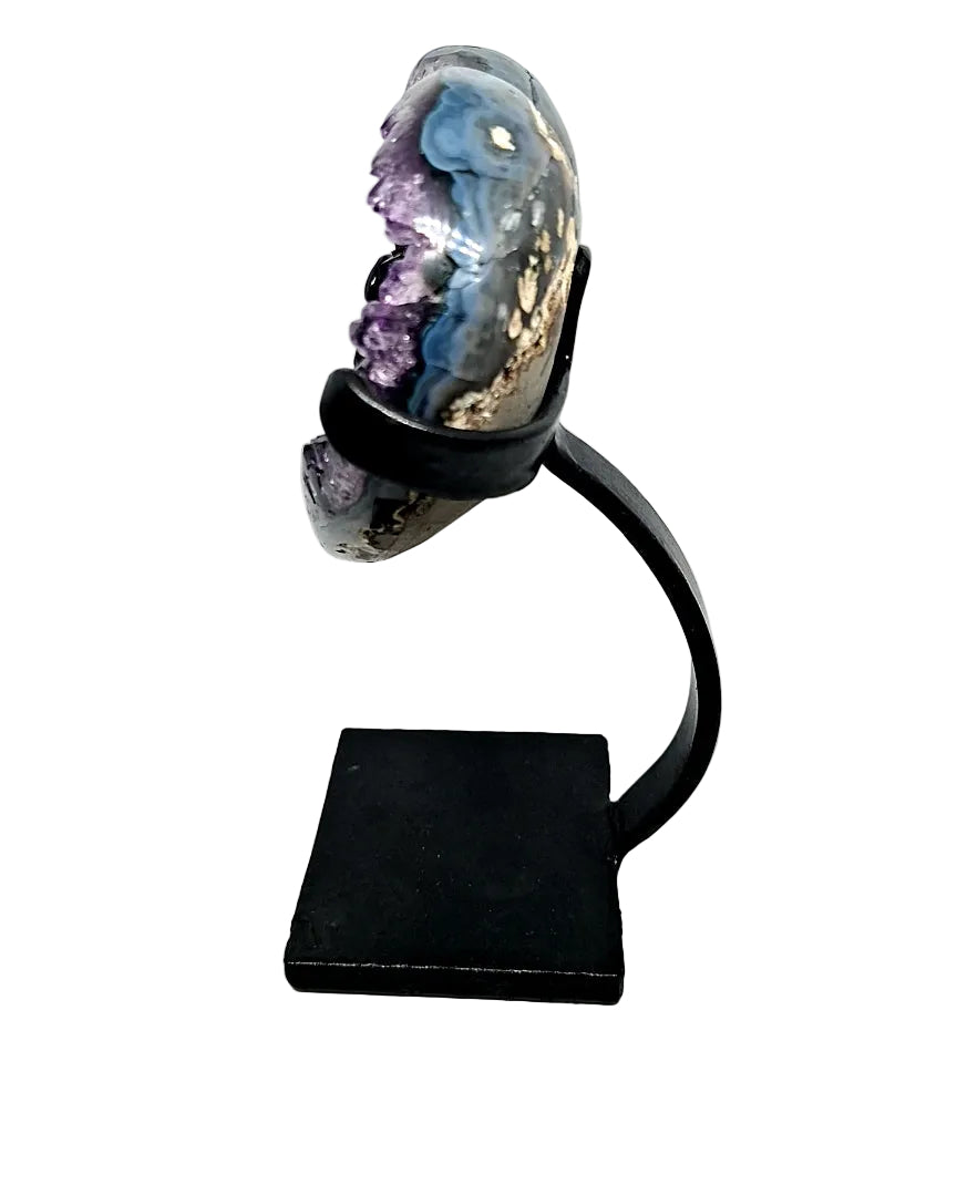 Amethyst Druze Heart with Stand