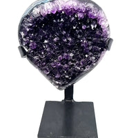 Amethyst Druze Heart with Stand