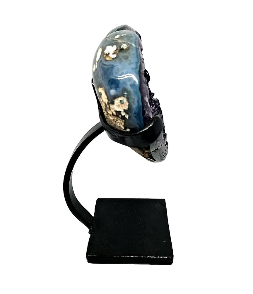 Amethyst Druze Heart with Stand