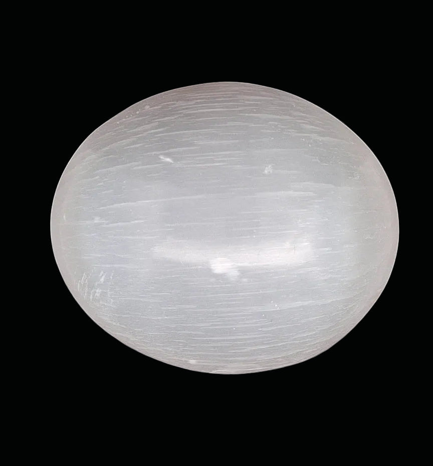 Selenite Lotus Palmstone