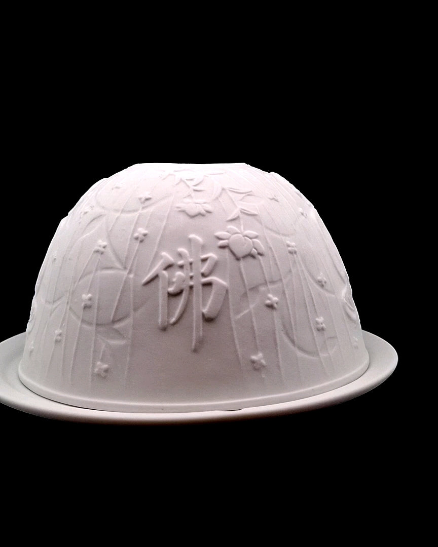 Porcelain Tealight Holder - Buddha