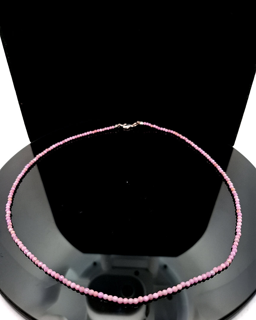 Phosphosiderite 2mm - Silver Plated
