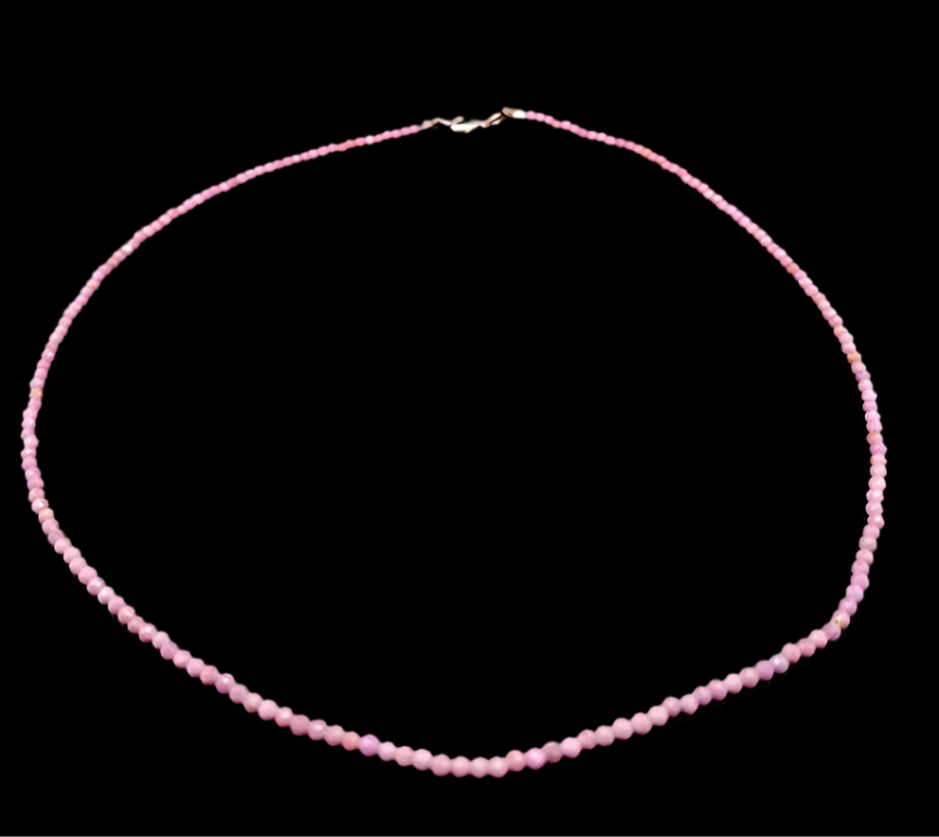 Phosphosiderite 2mm - Silver Plated