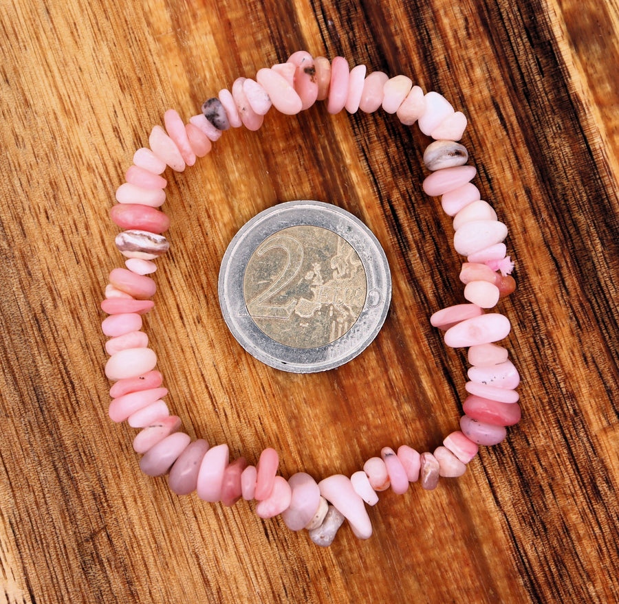 Pink Opal Chip Bracelet