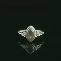 Labradorite, Faceted Sterling Silver Ring