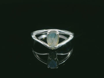 Labradorite, Faceted Sterling Silver Ring