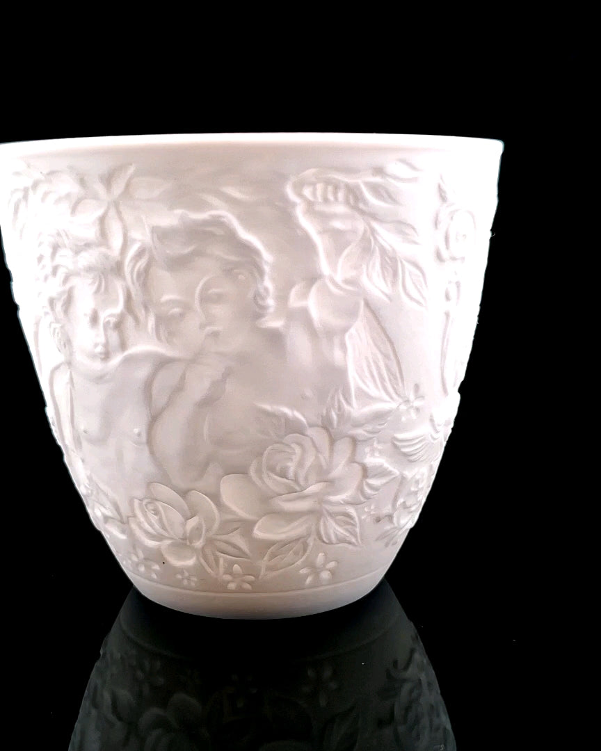 Porcelain Tealight Holder - Angels