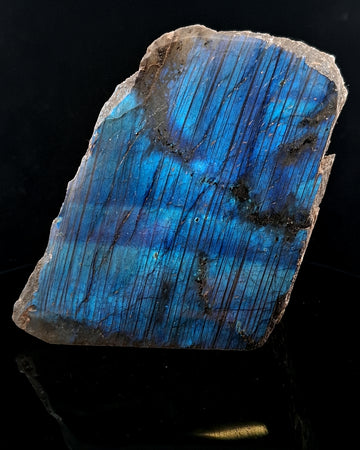 Labradorite Half Polished Standing Piece