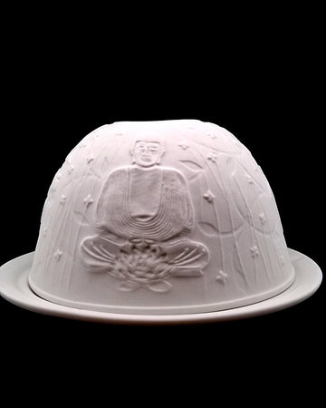 Porcelain Tealight Holder - Buddha