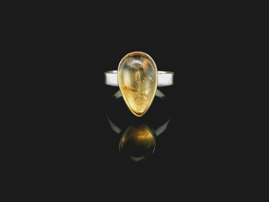 Citrine, Sterling Silver Ring