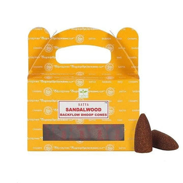 Backflow Incense Cones - Sandalwood - 75g