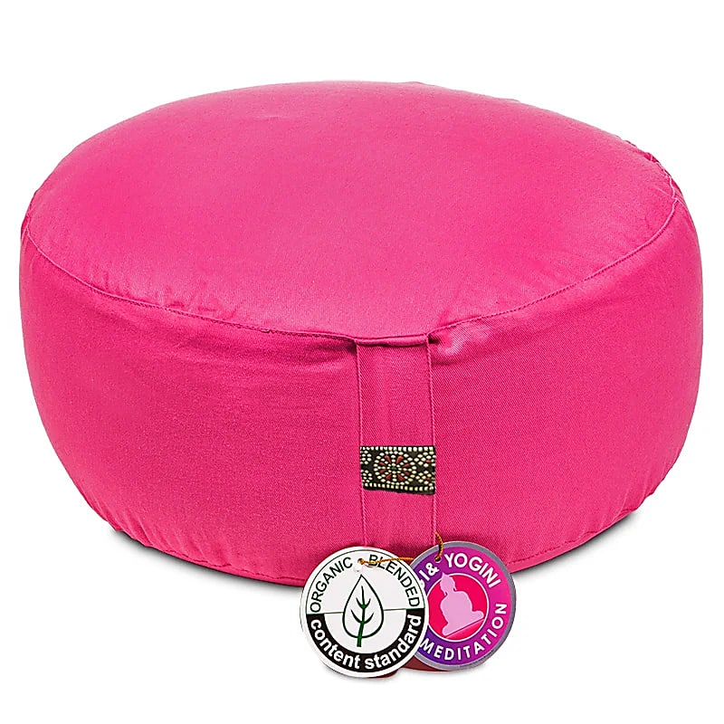 Meditation Cushion - Pink Organic Cotton
