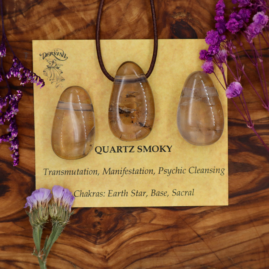 Quartz, Smokey Tumblestone Pendant