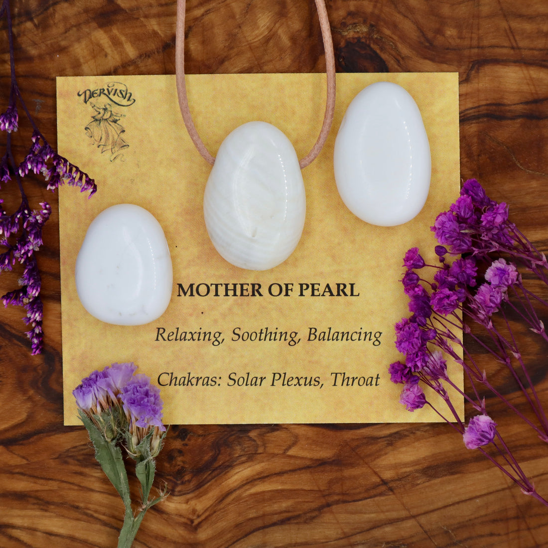 Mother of Pearl Tumblestone Pendant