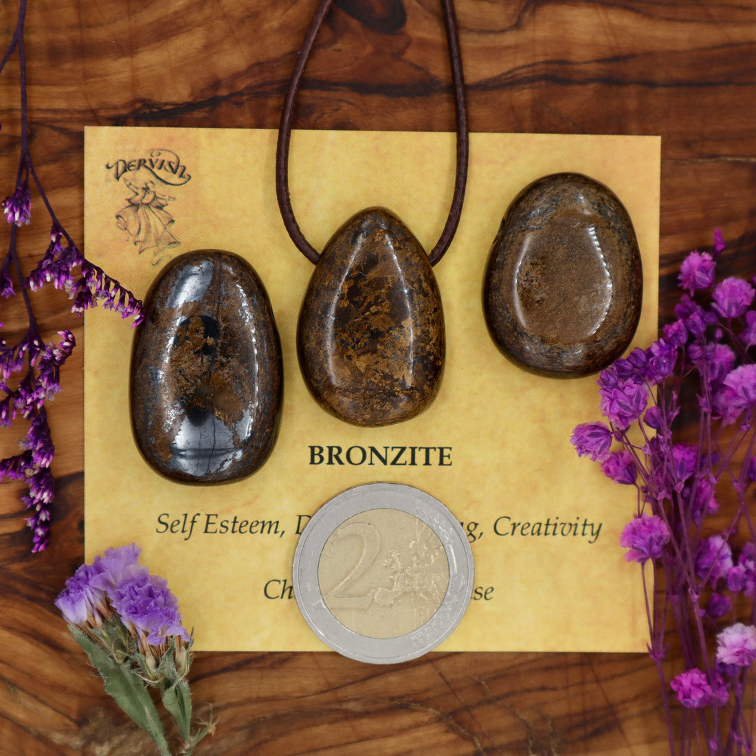 Bronzite Tumblestone Pendant