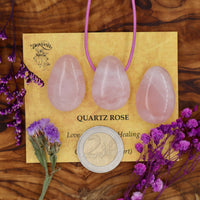 Quartz, Rose Tumblestone Pendant