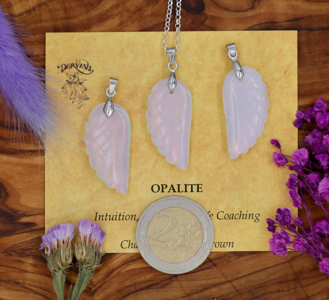 Opalite Angel Wing Pendant