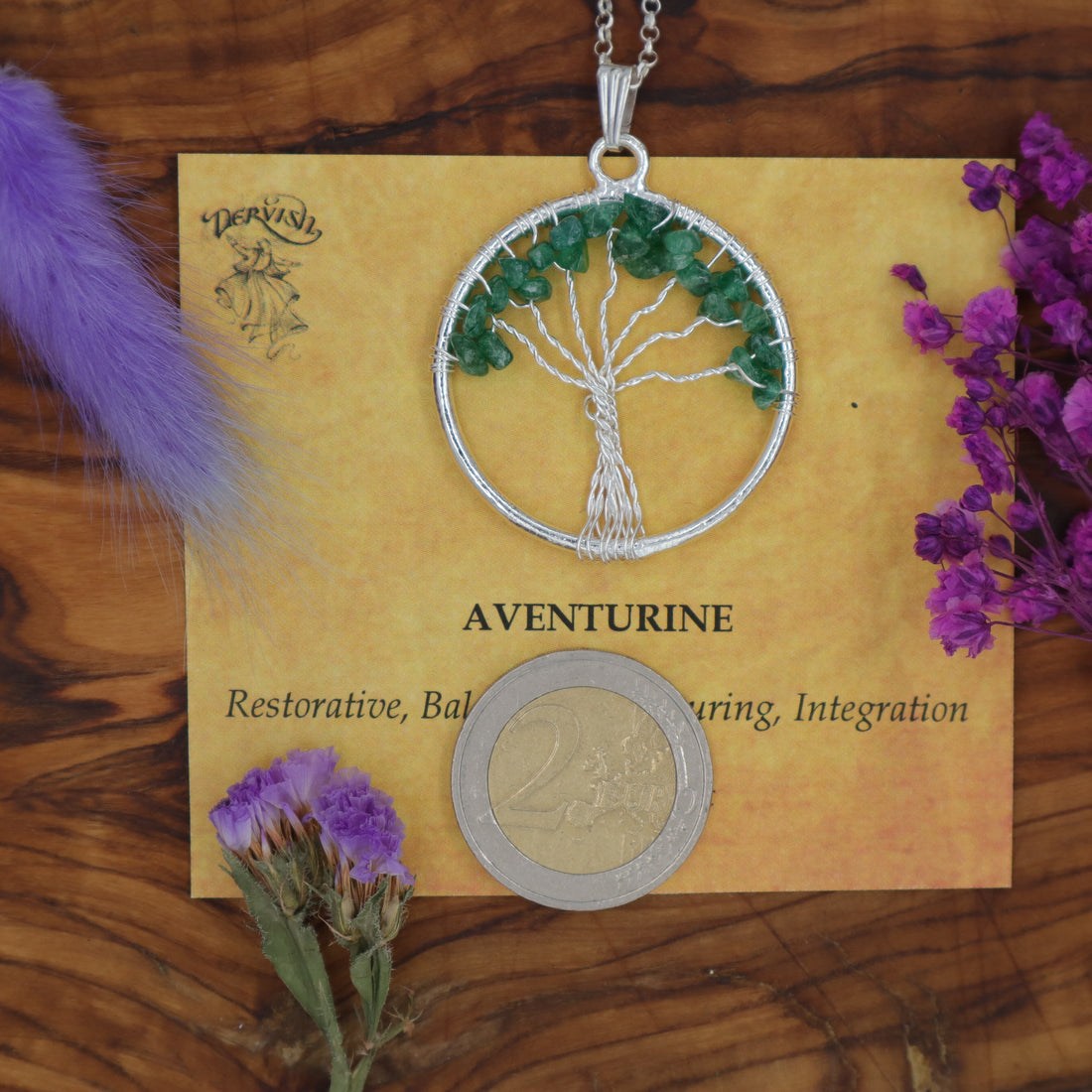 Aventurine Tree of Life Pendant