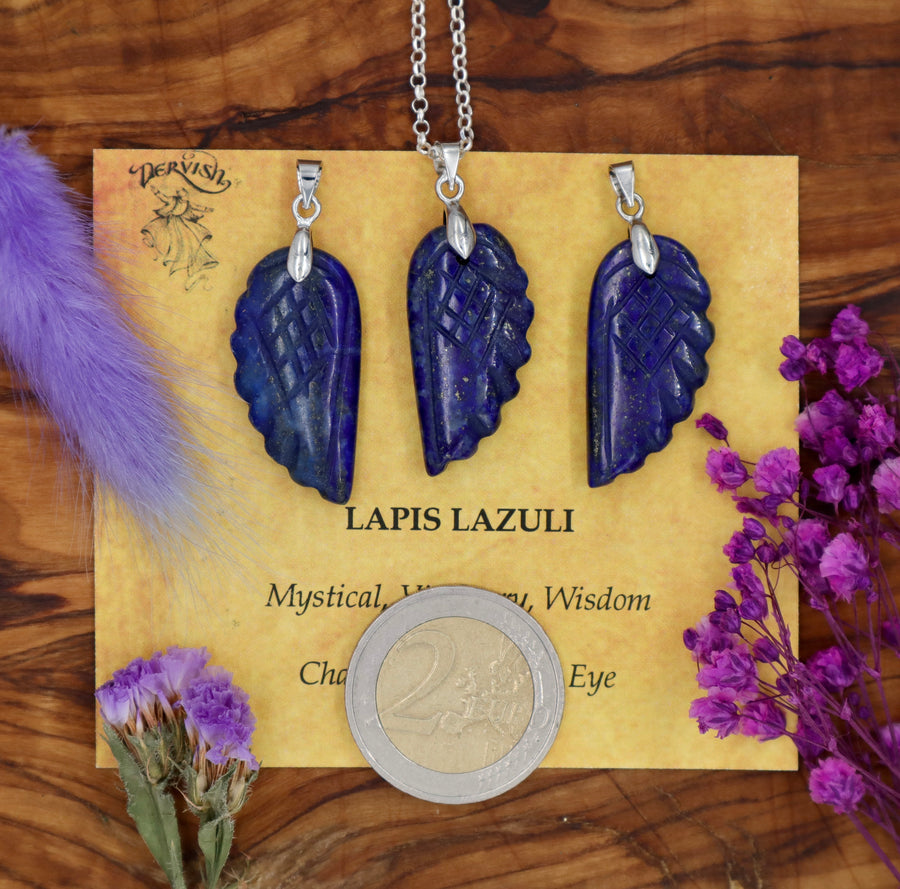 Lapis Lazuli Angel Wing Pendant