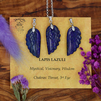 Lapis Lazuli Angel Wing Pendant