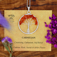 Carnelian Tree of Life Pendant