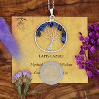 Lapis Lazuli Tree of Life Pendant