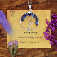 Lapis Lazuli Tree of Life Pendant