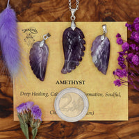 Amethyst Angel Wing Pendant