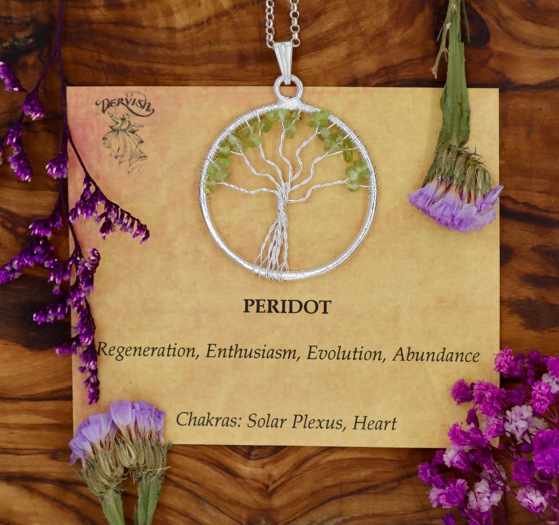 Peridot Tree of Life Pendant