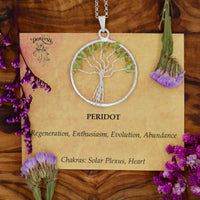 Peridot Tree of Life Pendant