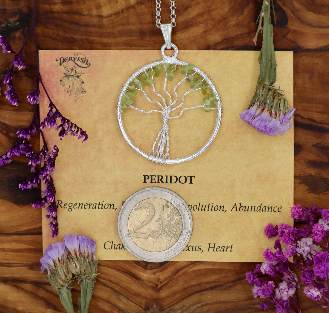 Peridot Tree of Life Pendant