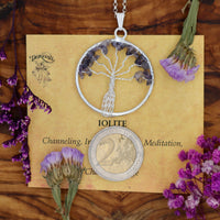 Iolite Tree of Life Pendant