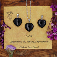 Onyx Mini Heart Pendant