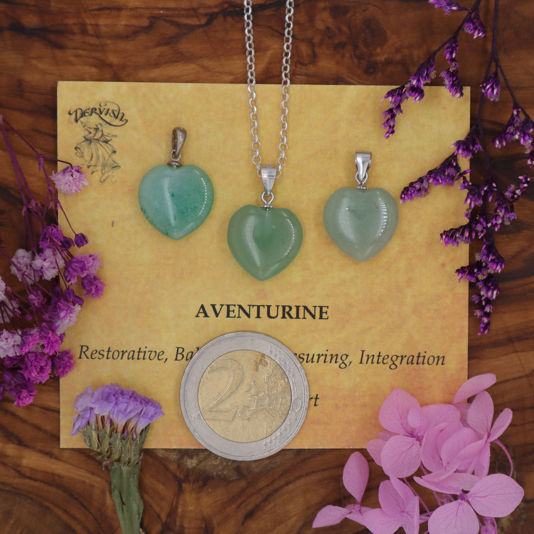 Aventurine Mini Heart Pendant