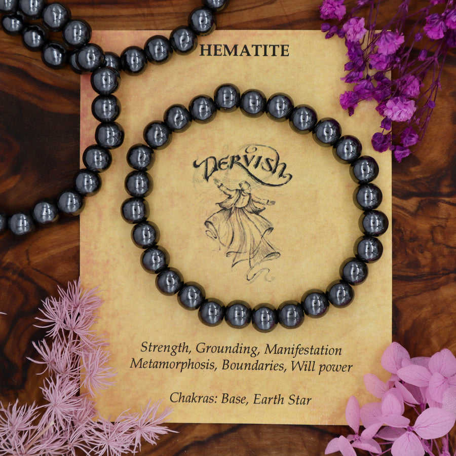 Hematite Bracelet 8mm (Sphere)