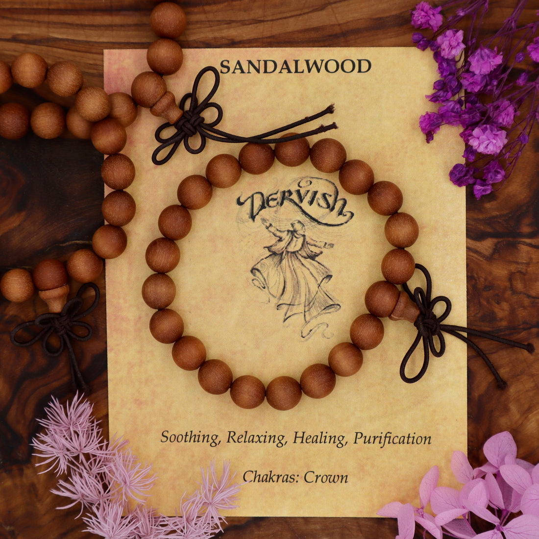 Sandalwood Mala Bracelet 8mm