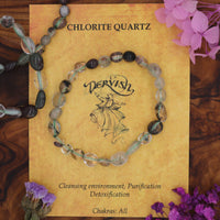 Chlorite Quartz Bracelet (Free Form)