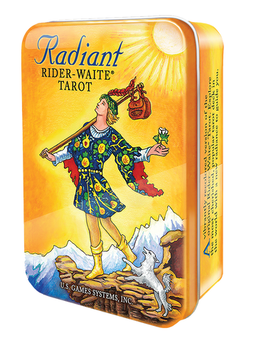 Radiant Rider-Waite Tarot Deck in a Tin